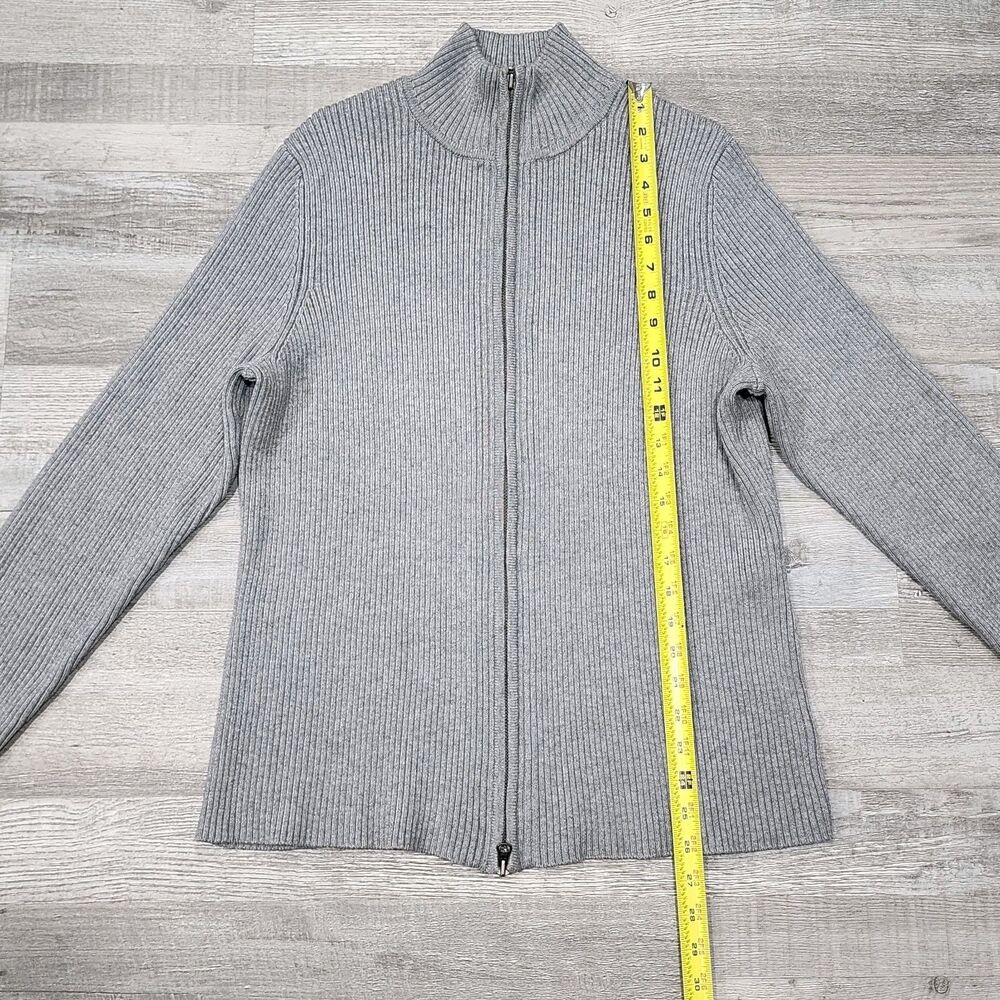 Eddie Bauer Men's Sweater Full Zip Outdoor Cardigan Gray Sizes XLarge Tall - Picture 6 of 8